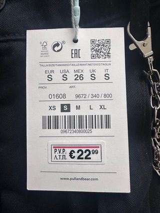 Pull&Bear Pantalones Cargo Negros