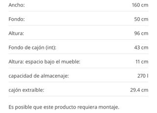 Cómoda Ikea Hemnes Negra