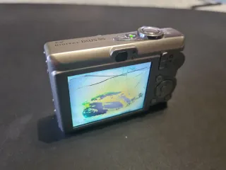 Cámara Digital Canon Ixus 55 Plata ¡Pantalla rota!