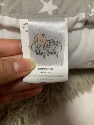 Nido Colecho Bebé Estrellas Gris Blanco