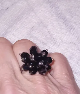 Conjunto pulsera y pendientes onix negro