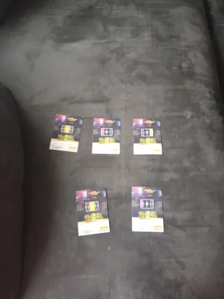 Lote 5 cartas fútbol