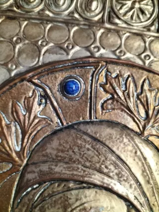 Antico quadro religioso Madonna Bambino