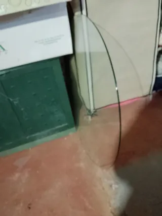 Cristal redondo de camilla