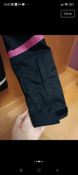 Anorak esquí Phenix negro y morado