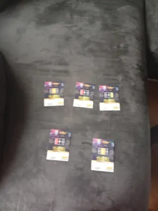 Lote 5 cartas coleccionables