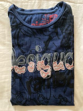 Camiseta Desigual manga larga azul