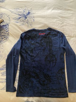 Camiseta Desigual manga larga azul