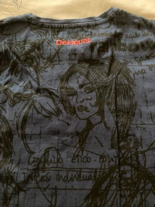 Camiseta Desigual manga larga azul