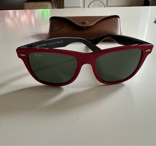 Gafas de sol Ray-Ban Rojas, Wayfarer tamaño 54