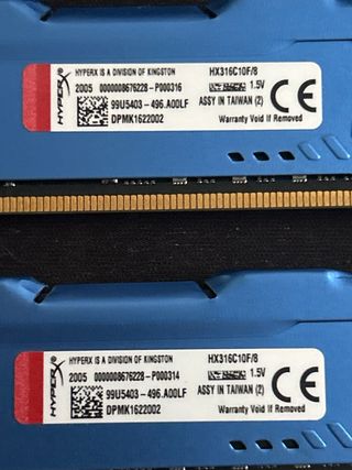 2x HyperX Fury DDR3 16GB RAM
