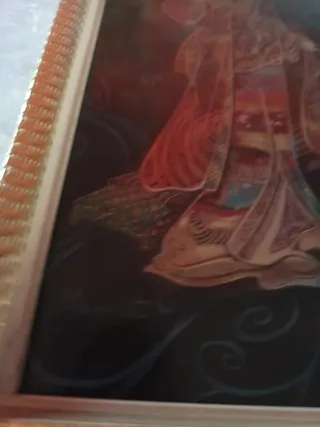 Lámina decorativa Geisha Marco Madera