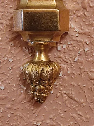 pareja de apliques portavelas de pared