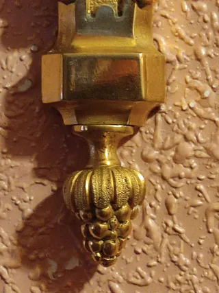 pareja de apliques portavelas de pared