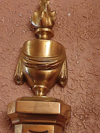 pareja de apliques portavelas de pared