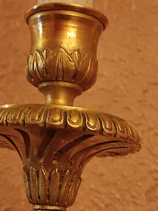 pareja de apliques portavelas de pared