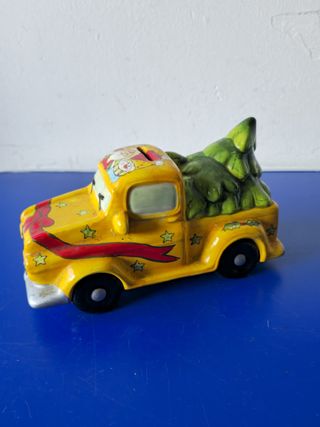 Salvadanaio Macchinina Natalizia in Ceramica