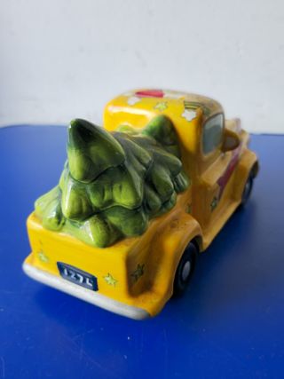 Salvadanaio Macchinina Natalizia in Ceramica