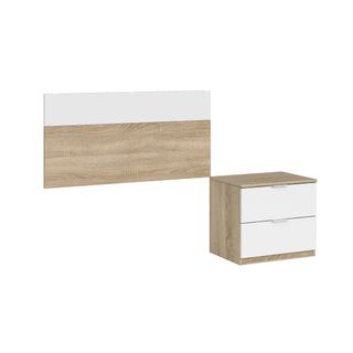 Cabecero y Mesita Luca Muebles Aiko