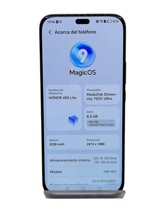 MOVIL HONOR 400 LITE 5G 256GB/8GB RAM + CAJA