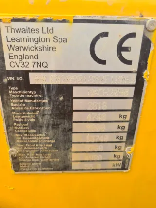 Dumper Thwaites Mach2009