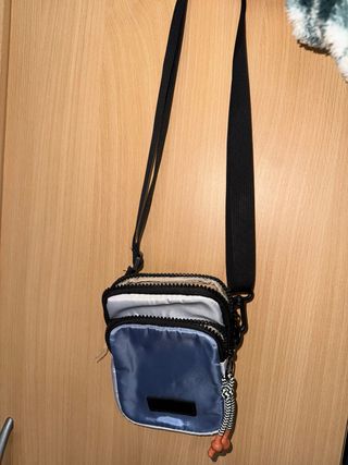 Bandolera Utility Gris y Azul