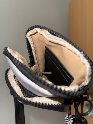 Bandolera Utility Gris y Azul