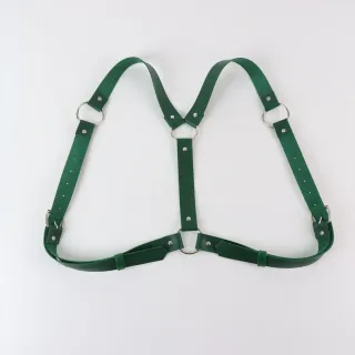 Cintura verde Harness st patrick bretelle body man