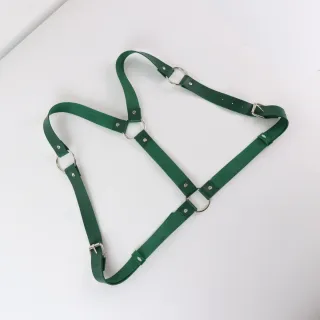 Cintura verde Harness st patrick bretelle body man