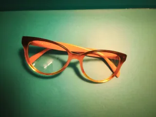 Armação Óculos Prada Laranja/Rosa