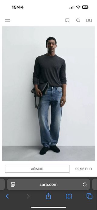 Pantalón vaquero Zara Talla XL