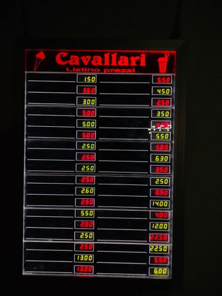 Insegna Luminosa Prezziari Elettronici CREI STT