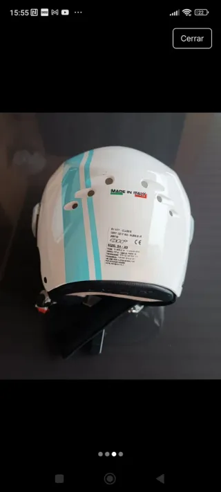 Casco de esquí blanco. Marca SH+. Talla XS 54