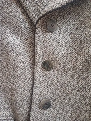 Cappotto lungo donna vintage in pura lana vergine