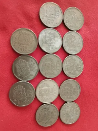 Monedas antiguas de 500 pesetas
