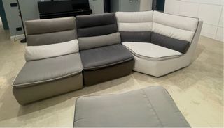 Divano angolare Chateau d'Ax in alcantara