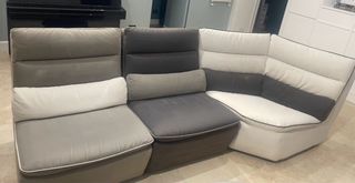 Divano angolare Chateau d'Ax in alcantara