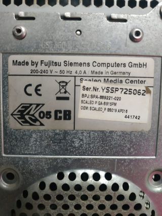 Torre PC ATX Fujitsu Siemens Ordenador Scaleo