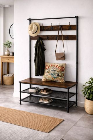 Perchero Zapatero Estilo Industrial