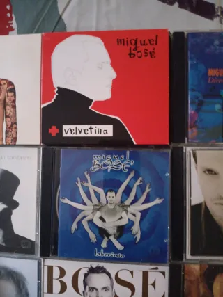 Lote 9 CDs Miguel Bosé (dos de ellos dobles)