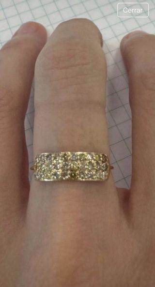 Anillo Oro 14k 0.46 Ct Diamantes Naturales