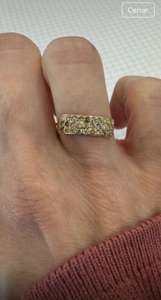 Anillo Oro 14k 0.46 Ct Diamantes Naturales