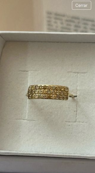 Anillo Oro 14k 0.46 Ct Diamantes Naturales