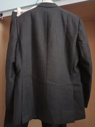 Abito uomo in pura lana vergine grigio vintage