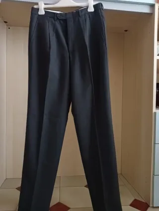 Abito uomo in pura lana vergine grigio vintage