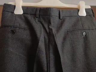 Abito uomo in pura lana vergine grigio vintage