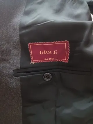 Abito uomo in pura lana vergine grigio vintage