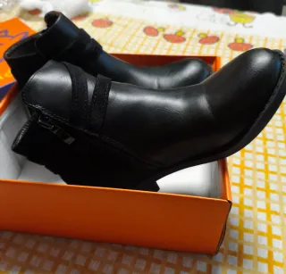 Botas Chelsea Piel Negras Talla 34