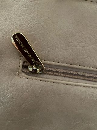 Bolso Michael Kors Beige y Dorado