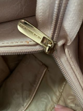Bolso Michael Kors Beige y Dorado
